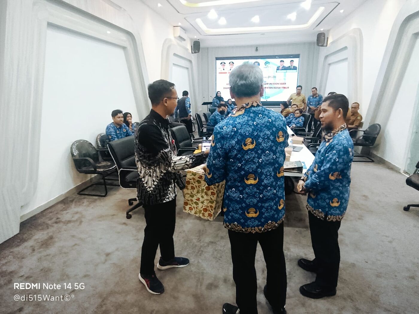 Sesi pemaparan materi tanggap insiden siber