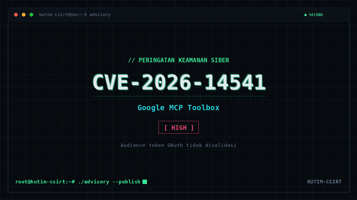 Peringatan Keamanan: Authentication Bypass pada Google MCP Toolbox for Databases