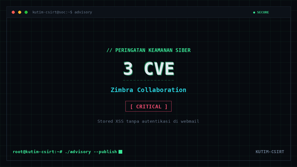 Peringatan Keamanan: 3 Kerentanan Stored XSS Kritis pada Zimbra Collaboration
